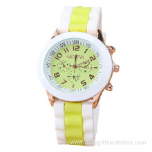 Customized promotional quartz silicone watch